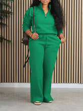 Indiebeautie Solid Zip Sweatshirt & Pants Set